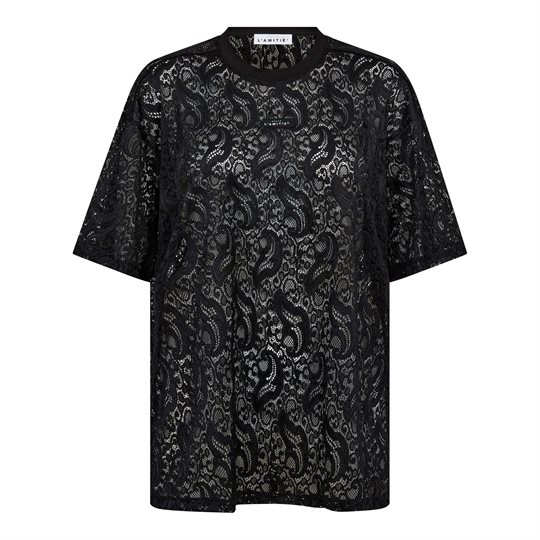 Haute L' Amitié - Summer Lace Loose Tee - Black