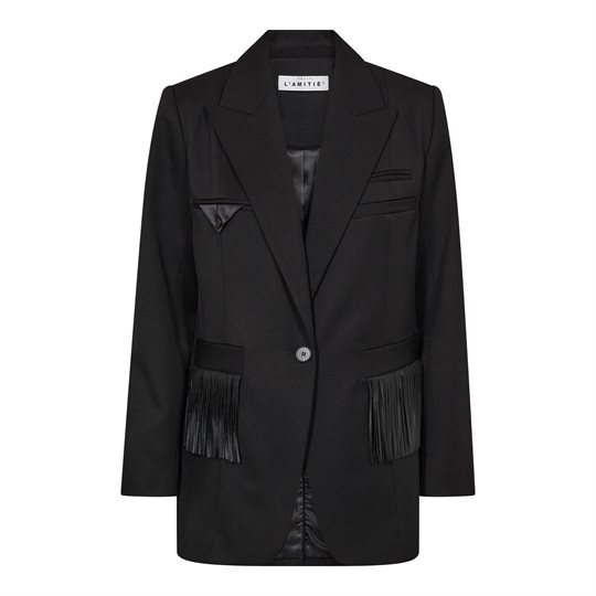 Haute L\' Amitié - Premiere Fringe Blazer - Black