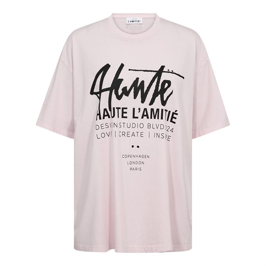 FORUDBESTILLING (SLUT APRIL/START MAJ) Haute L ' Amitié - Studio Loose Tag Tee - Iced Rose