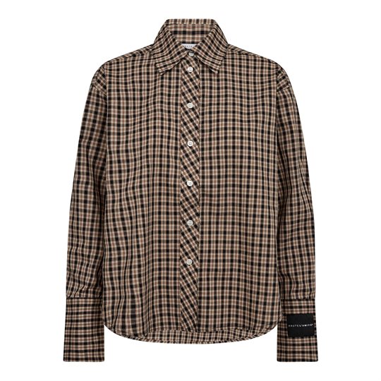 Haute L' Amitié - Maxi Logo Dessert Check Shirt - Dessert