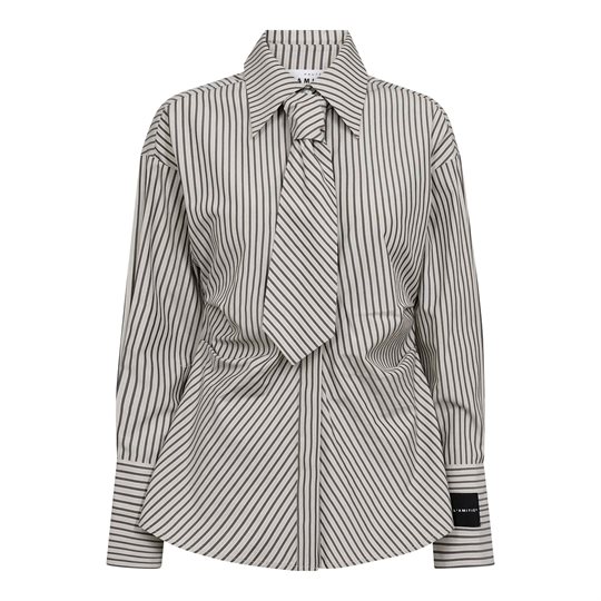 Haute L\' Amitié - Gemma Tie Stripe Shirt - Beige