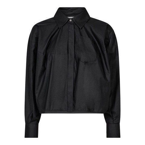 Haute L\' Amitié - Sophie Din Coated Shirt - Black