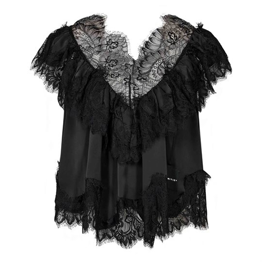 Haute L\' Amitié - Sancerre Lace Top - Black