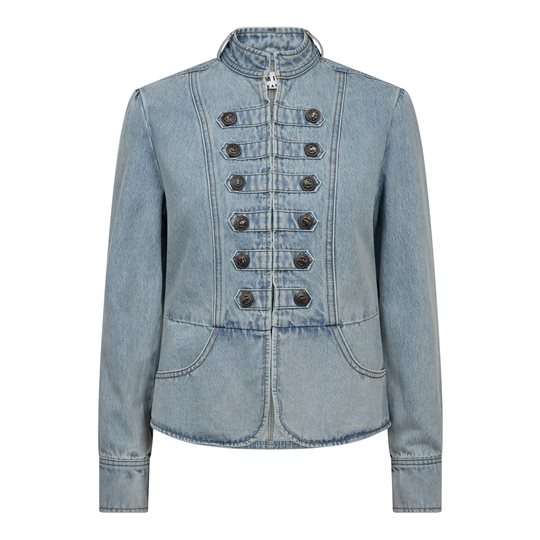 Haute L\' Amitié - Bleached Denim Uniform Jacket - Bleached Denim