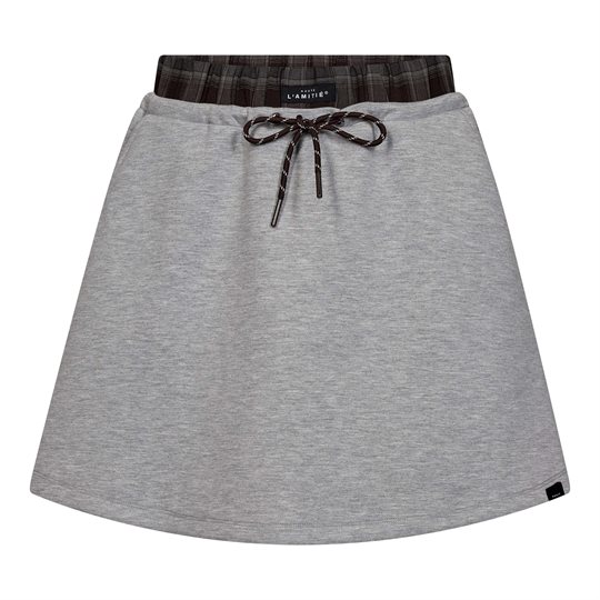 Haute L\' Amitié - Maxi Sweat Pull-On Skirt - Grey Melange