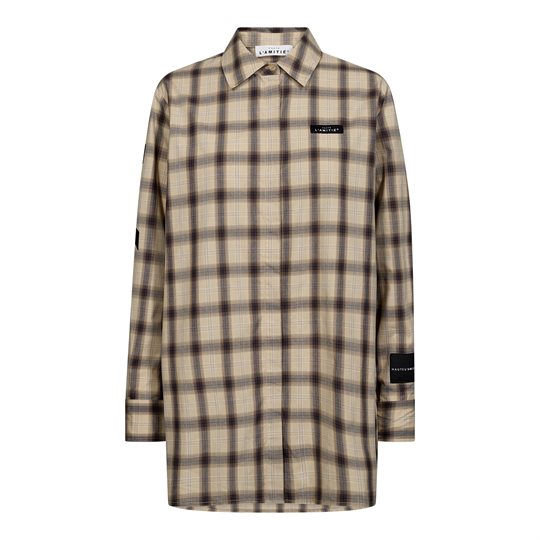 Haute L\' Amitie - Idel Button Check Shirt - Beige Check