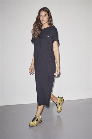 Haute L \' Amité - Crew Neck Tee Dress - Black