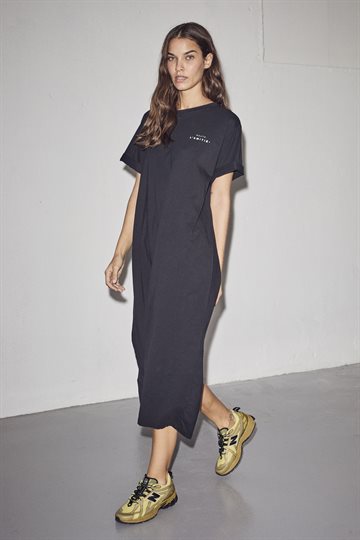Haute L ' Amité - Crew Neck Tee Dress - Black