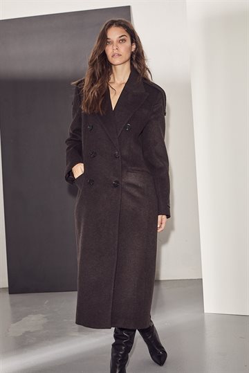 Haute L ' Amitié - Lida Tailor Wool Coat - Mocca