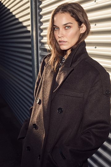 Haute L \' Amitié - Lida Tailor Wool Coat - Mocca