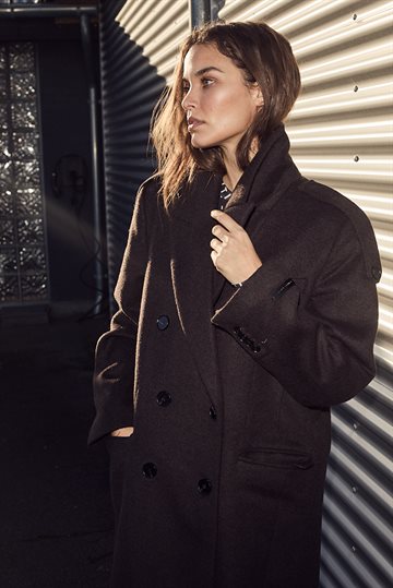 Haute L \' Amitié - Lida Tailor Wool Coat - Mocca