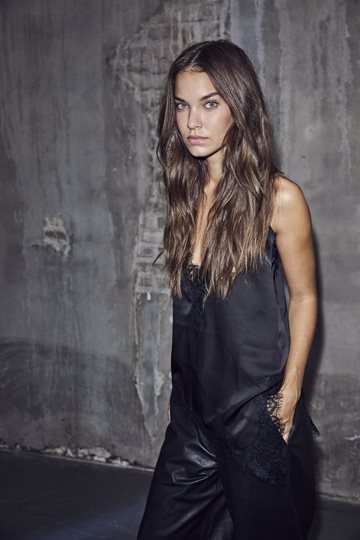 Haute L \' Amitié - Naomi Asym Lingerie Top - Black