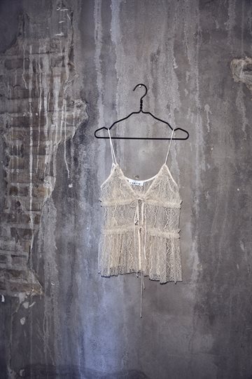 Haute L\' Amitié - New Lace Tie Top - Seashell