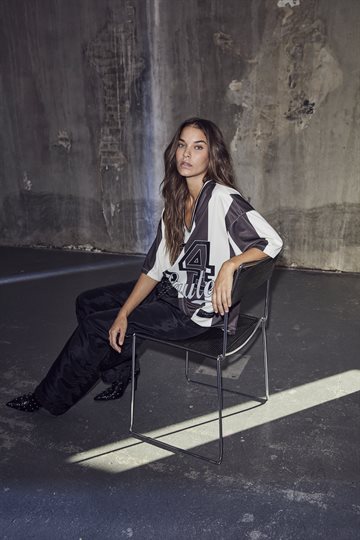 Haute L \' Amitié - Haute 24 Stripe Blouse - Mocca Pearl