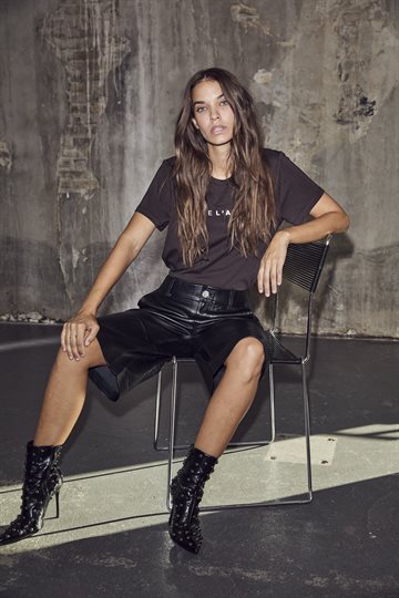 Haute L\' Amitié - Rub Logo Tee - Mocca