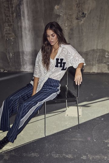 Haute L \' Amitié - Court Lace Tee - Pearl