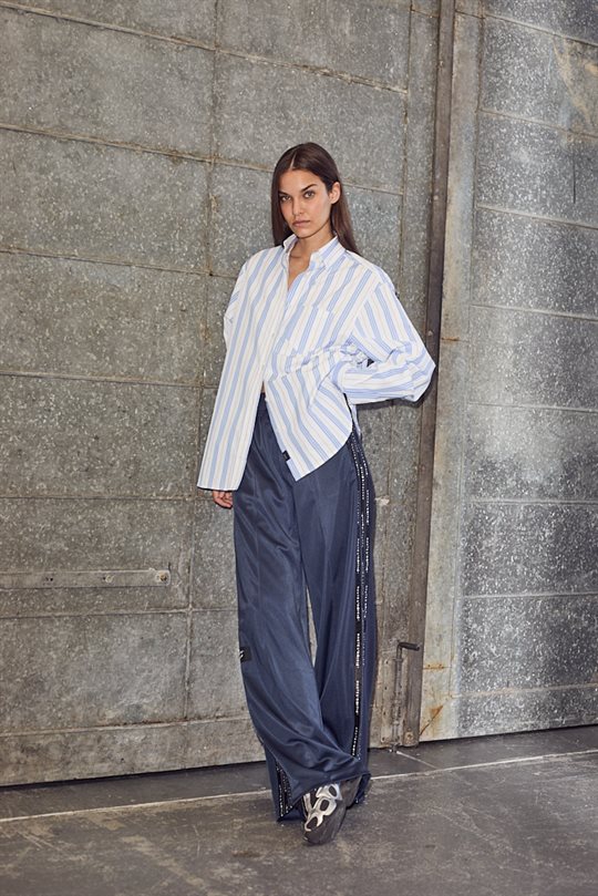 Haute L \' Amitié - Logo Tape Track Pant - Navy 