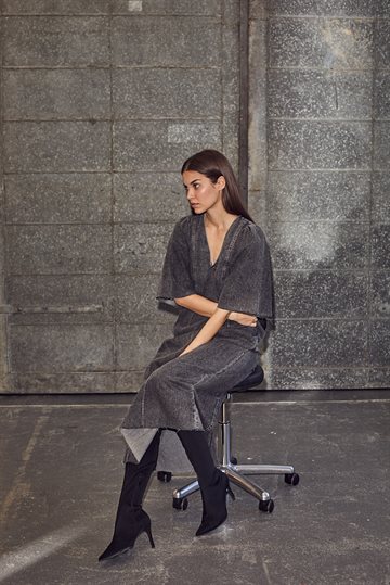 Haute L \' Amitié - Denim Raw Hem Dress - Washed Black