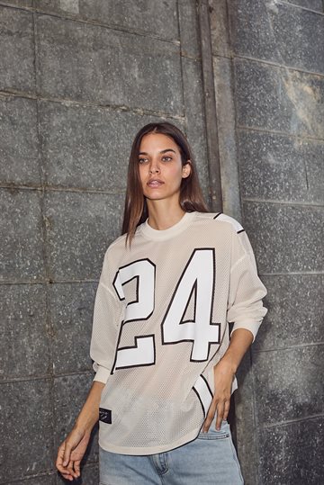 Haute L \' Amitié - American Football LS Tee - Pearl