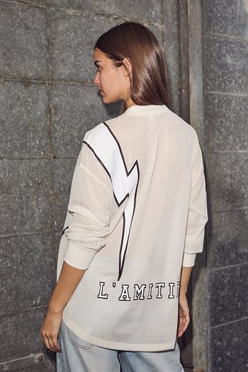 Haute L \' Amitié - American Football LS Tee - Pearl
