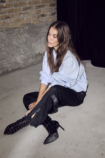 Haute L \' Amitié - Sophie Stripe Shirt - Pale Blue