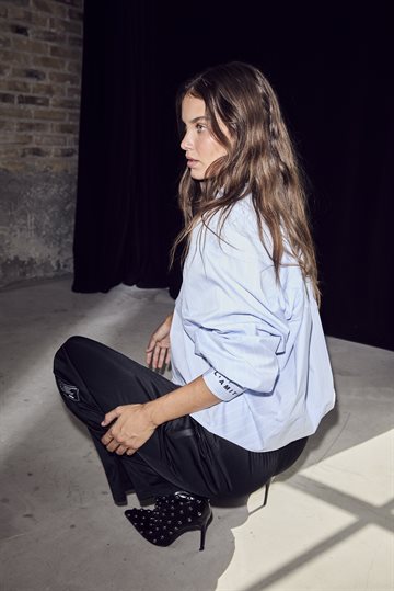 Haute L \' Amitié - Sophie Stripe Shirt - Pale Blue