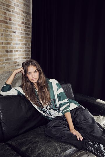 Haute L \' Amitié - Haute 24 Stripe Blouse - Sporty Green Pearl