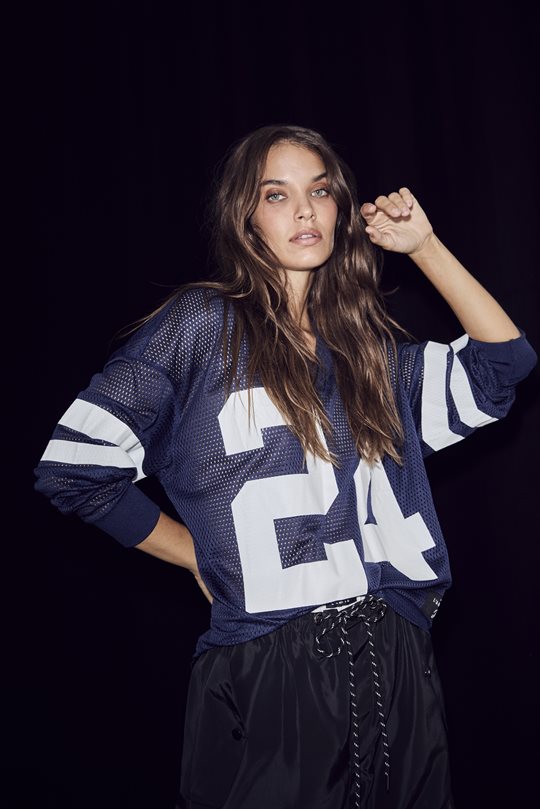 Haute L \' Amitié - Drift Number Ls Tee - Navy 