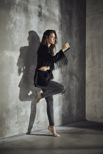 Haute L\' Amitié - Premiere Fringe Blazer - Black