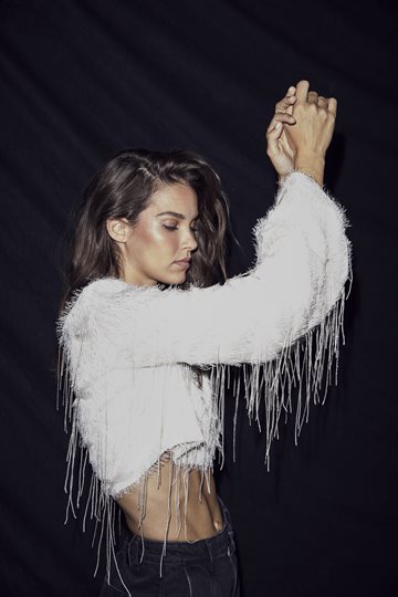Haute L\' Amitié - Sequin Fringe Blouse - Pearl