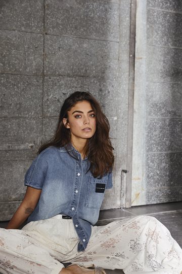 Haute L\' Amitié - Denim Ns Logo Shirt - Used Denim