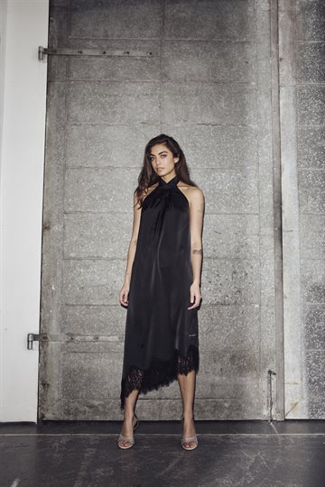 Haute L\' Amitié - Naomi Asym Halter Dress - Black