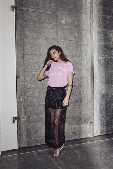 Haute L\' Amitié - Noma Acid Curve Studio Tee - Pink Acid Wash