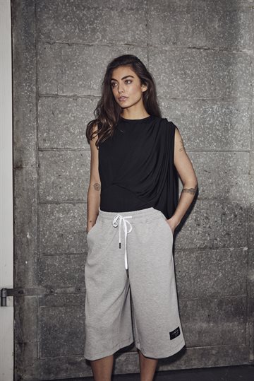 Haute L\' Amitié - Maxi Sweat Bermuda - Grey Melangé