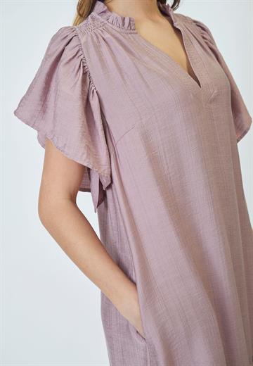 Co\' Couture - Hera Crop SS Frill Dress - Old Rose