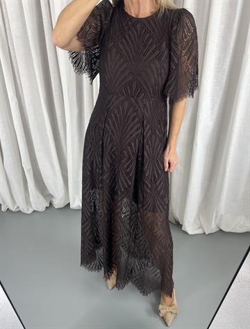 Co\' Couture - Leti Lace Maxi Dress - Dark Brown