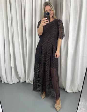 Co\' Couture - Leti Lace Maxi Dress - Dark Brown