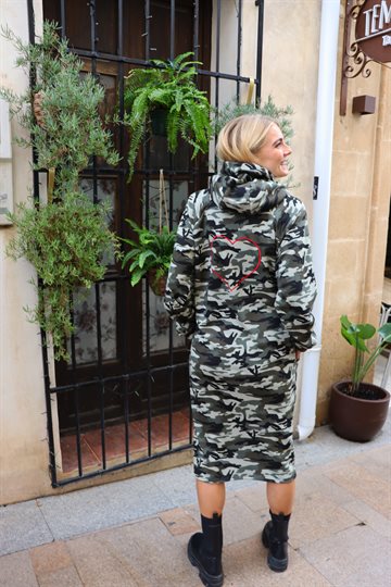 Liberté - Sue Long Hoodie Dress - Camo