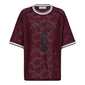 Haute L ' Amité - Sporty Lace Football Tee - Amarone