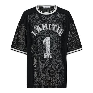 Haute L \' Amité - Lace Football Tee - Black