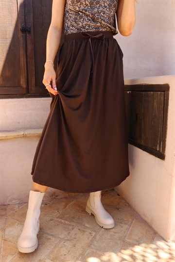 Liberté - Alma Loose Skirt - Mocca