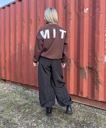 Haute L \' Amitié - Maxi Split Logo Sweat - Mocca