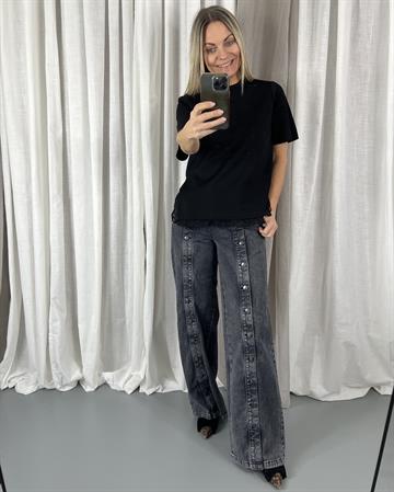 Co\' Couture - Evi Lace Tee - Black