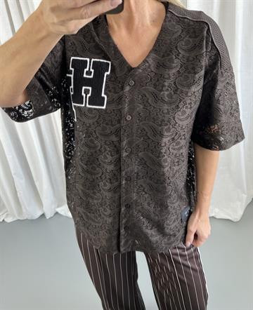 Haute L\' Amitié - Court Lace Tee - Mocca