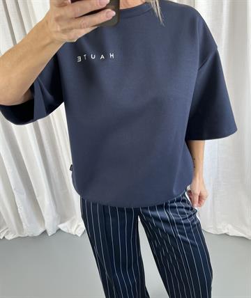 Haute L\' Amitié - Split SS Logo Sweat - Navy