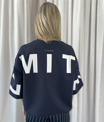 Haute L\' Amitié - Split SS Logo Sweat - Navy