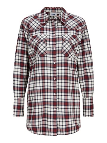 JJXX- Jamie Flannel Ls Waist Shirt - Madder Brown Check