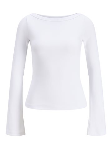 JJXX - Fifi Str 3/4 Boatneck Ls Wide Top - Bright White