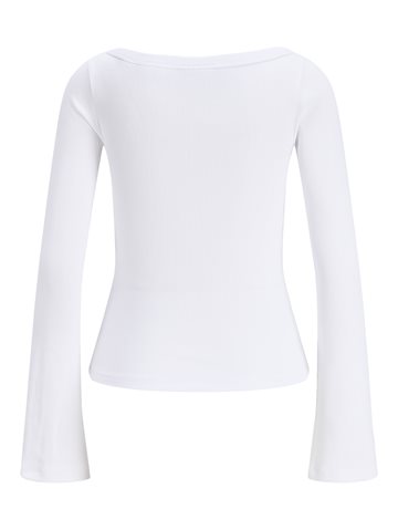 JJXX - Fifi Str 3/4 Boatneck Ls Wide Top - Bright White
