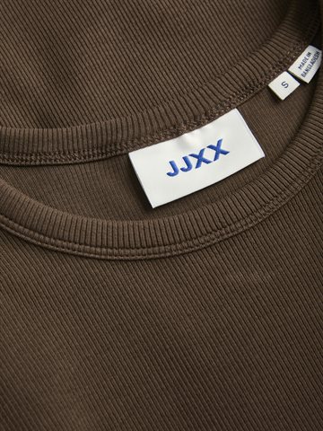 JJXX - Freya Str Ls Rib Tee - Bracken